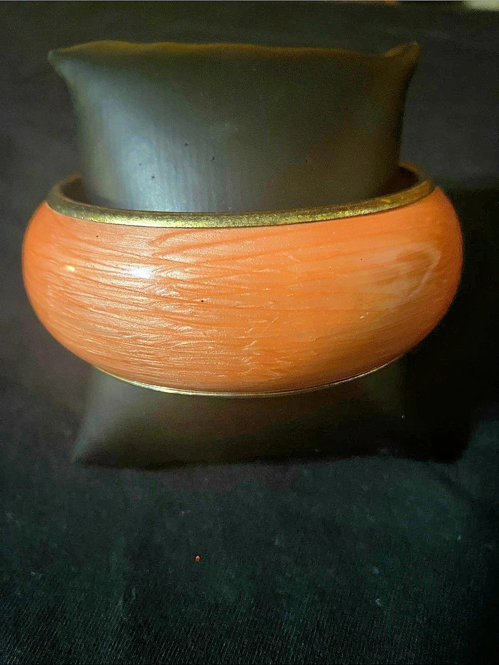 Orange & Gold Tone Bracelet
